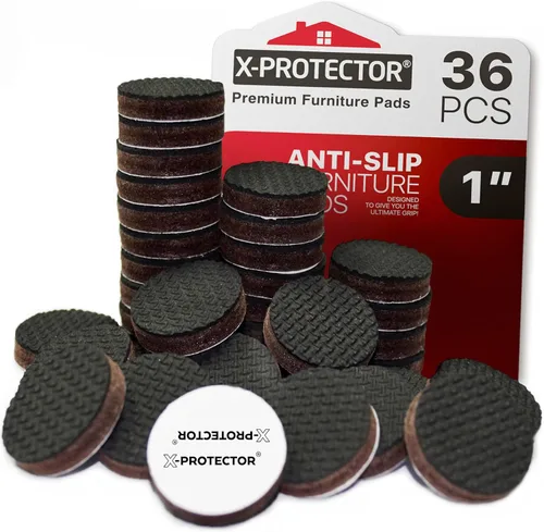 Vista 8 de X-PROTECTOR Almohadillas antideslizantes para muebles, 4 pinzas de muebles de primera calidad de 6 pulgadas. Los mejores pies de goma autoadhesivos