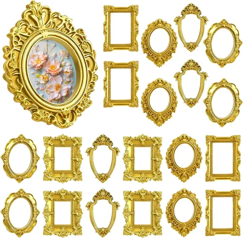Vista 8 de 40PCS Mini Antiqu Vintage Resin Picture Frame