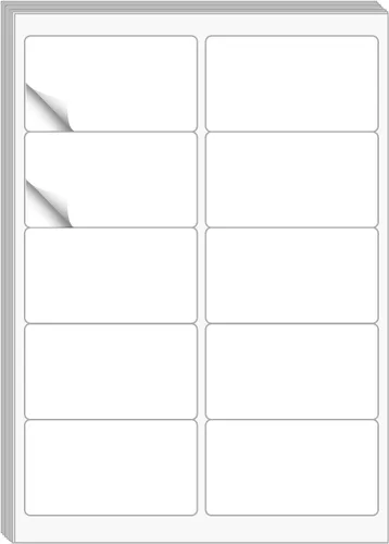 Vista 11 de 200 etiquetas de envío autoadhesivas de media hoja, 100 hojas, etiquetas de dirección de 8.5 x 5.5 pulgadas, etiquetas de dirección láser/tinta