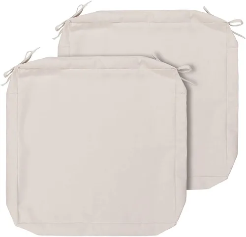 Vista 9 de Magpie Fabrics - Funda de cojín para exterior de repuesto de 2 piezas, ¡SIN inserto! Funda impermeable con lazos para decorar sillas de jardín
