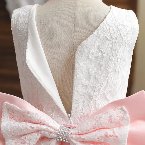 Vista 6 de NNJXD - Vestido de princesa de tul con flores, para usar en bodas, para niñas pequeñas y bebés