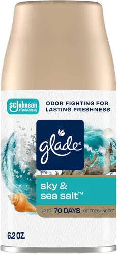 Vista 21 de Glade Repuesto automático en aerosol, ambientador para el hogar y el baño, lavanda y aloe tranquilos, 6.2 onzas