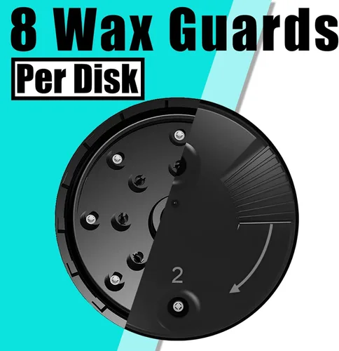 Vista 6 de Protectores de cera para accesorios de audífonos Phonak y audífonos Unitron RIC RITE, filtros para audífonos (3 paquetes/24 piezas)