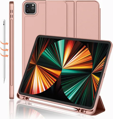 Vista 13 de Funda para iPad Pro de 12.9 pulgadas 2022/2021/2020 (6ª/5ª/4ª generación) con soporte para lápiz