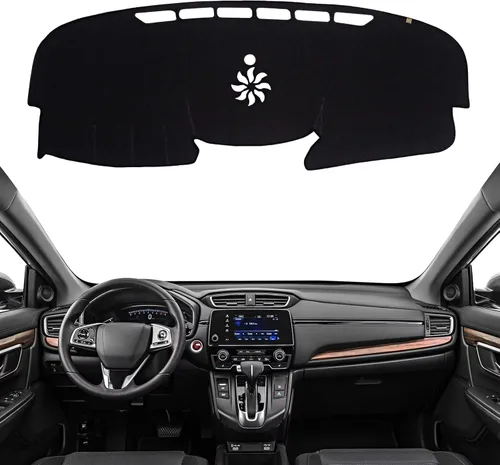 Vista 24 de KEYOOG Cubierta de tablero para Ho-nda Civic 2011-2006 (para conducción a la izquierda), alfombrilla antirreflejos, protector solar antideslizante