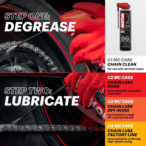 Vista 2 de MOTUL 103243 C1 Limpiador de cadena, 9.8 onzas