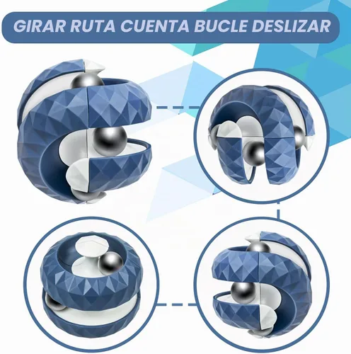 Vista 2 de Orbiit - Juguete de bola de rompecabezas Infinitycube, juguete giratorio, circuito infinito de cambio inverso, juegos de rompecabezas novedosos