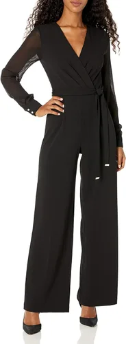 Tommy Hilfiger Mono recto de crepé con lazo y escote excedente para mujer