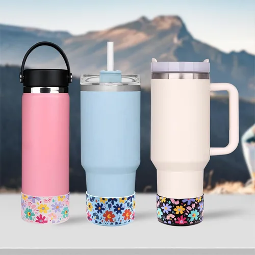 Vista 6 de HEYSKAY Protective Flask - Bota de silicona de 12 a 40 onzas para botella de agua Hydro Flask, y compatible con Stanley Tumbler, Yeti, Simple
