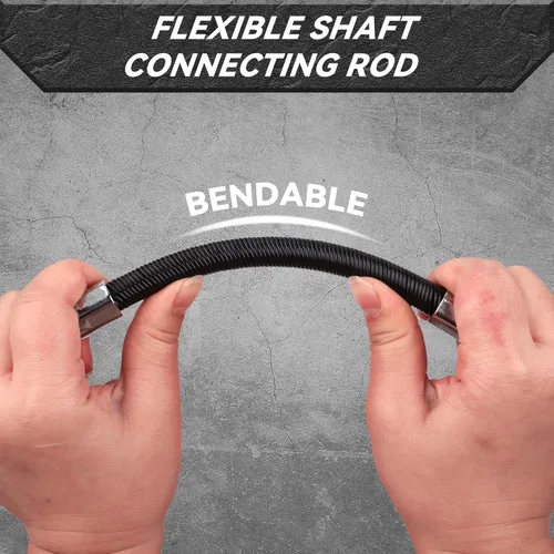 Vista 5 de Juego de barras de extensión de enchufe flexible de 3 piezas 1/2" 1/4" 3/8" impulsor del eje 10" 8" 6