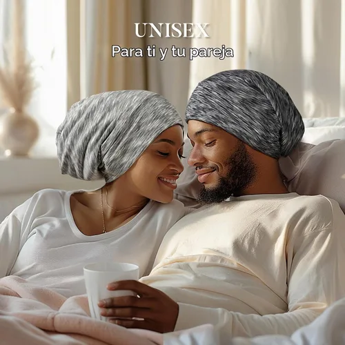 Vista 7 de LULUSILK Gorro de Dormir con Forro de Seda de Morera, Se Acabó el Cabello Encrespado y Enredado, Envoltorio de Cabello de Seda que se Mantiene