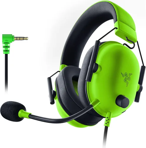 Razer BlackShark V2 X Auriculares para gamer sonido envolvente 7.1, controladores de 1.9 , almohadillas de espuma viscoelástica, para computador,