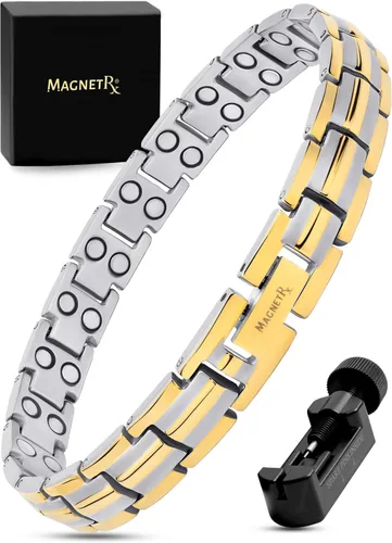 Vista 12 de MagnetRX Pulsera magnética de ultra fuerza para mujer – Efectivas pulseras magnéticas de titanio para mujer – Longitud ajustable con herramienta