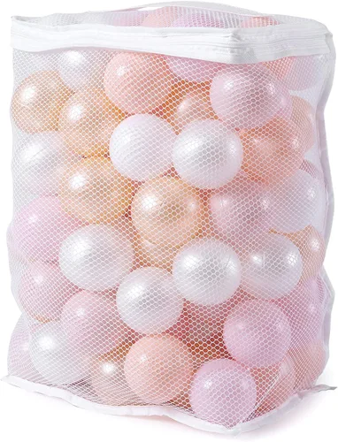 Vista 28 de Bolas de pozo de bolas Realhaha 50 100 200 500 Bolas de juego de plástico para bebés, niñas, niños pequeños, tienda de campaña, piscina, sala