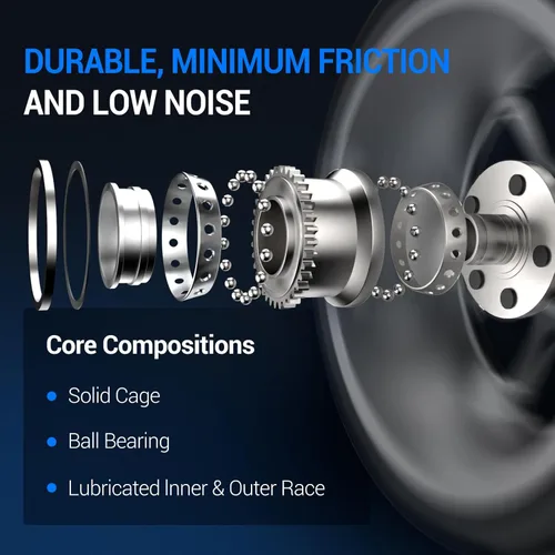 Vista 4 de Autoround 515065 Conjunto de rodamiento de rueda delantera 4WD y buje compatible con Nissan Frontier 2005-2018 Pathfinder 2005-2012 Xterra
