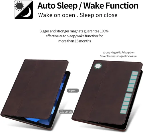 Vista 3 de Gexmil Funda de cuero para iPad (A16) de 11ª generación de 11 pulgadas 2025, iPad de 10ª generación de 10.9 pulgadas 2022, cubierta protectora