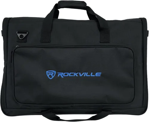 Vista 10 de Rockville TVB2732-2 Bolsa acolchada para 1 o 2 monitores LCD de 27-32 pulgadas, compartimentos dobles, divisores ajustables, correa de hombro