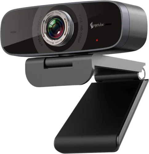 Cámara web de PC con micrófono, cámara USB 1080p para videollamadas y grabación de videoconferencia/enseñanza en línea/reunión de negocios