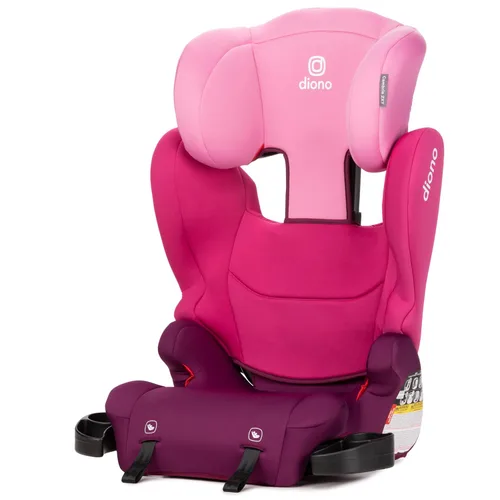 Vista 7 de Diono Cambria 2XT XL, conectores de doble pestillo, asiento elevador de posicionamiento de cinturón 2 en 1, respaldo alto a espalda alta con espacio