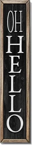 Vista 6 de Spoontiques Letrero de bienvenida con tortuga marina, letreros decorativos de madera para decoración del hogar, decoración rústica al aire libre