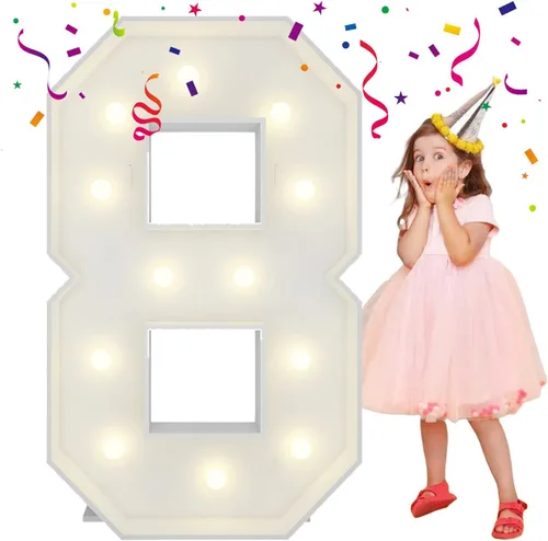 Vista 71 de Letras iluminadas de marquesina de 4 pies, letras grandes de marquesina, marco de globo de mosaico, letras grandes para decoración de compromiso