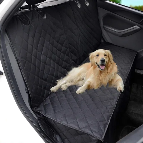 Vista 2 de Funda de asiento de coche para perro, funda para asiento trasero, funda de mascota para perros, impermeable, protector de asiento de automóvil