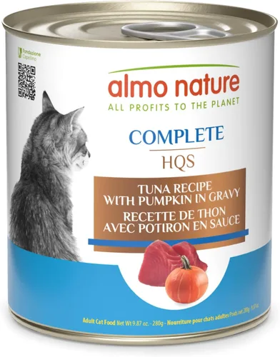 Vista 13 de almo nature HQS Complete CAT - Comida húmeda para gatos, receta de atún con huevos de codorniz en salsa, comida para gatos sin granos, 2.47 onzas