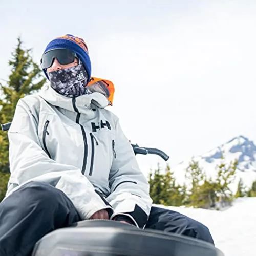 Vista 3 de BLACKSTRAP Máscara de pasamontañas con capucha, máscara de esquí para clima frío, transpirable, absorbe la humedad y compatible con casco