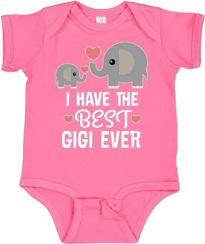Vista 8 de inktastic Best Gigi Grandma Ever Grandchild Baby Bodysuit 0040 Negro