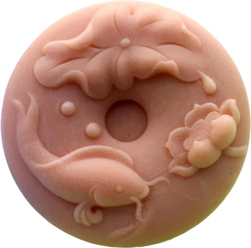 Vista 7 de Molde de jabón de silicona para velas artesanal, hecho a mano, chocolate, caramelo, pastel, molde de cerdo (11505)