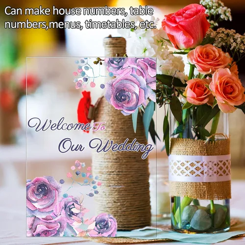 Vista 4 de Queekay Paquete de 20 Láminas de Acrílico Transparente de 4" x 6" Paneles de Plástico Fundido Transparente con Papel Protector para Proyectos