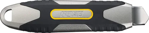 Vista 2 de OLFA Cuchillo utilitario resistente de 0.709 in (MXP-L) - Cuchillo de precisión de agarre antideslizante multiusos con mango de aluminio y hoja a