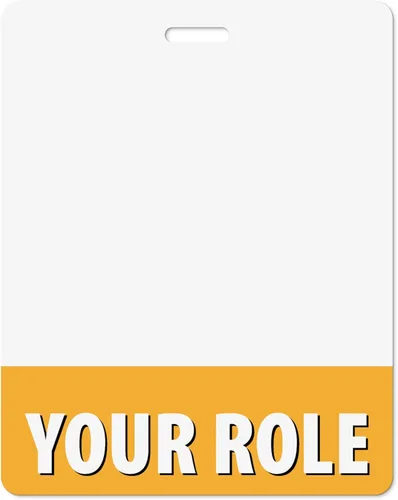 Vista 27 de Insignia personalizada Buddy – en color azul brillante – horizontal de gran tamaño (5 piezas) – Tarjeta de respaldo de doble cara – Duradera