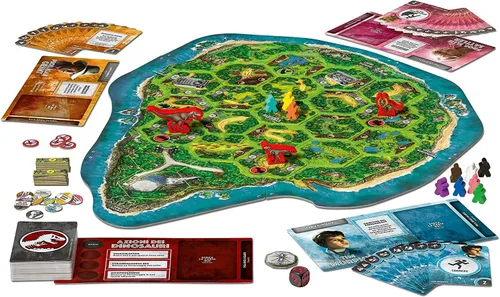 Vista 5 de Ravensburger Jurassic Park Danger - Juego de mesa para 2-5 jugadores, más de 10 años
