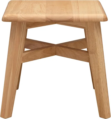 Vista 37 de eHemco Taburete de madera maciza para adultos y niños, 12.25 pulgadas, gris, juego de 2