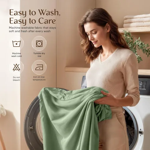 Vista 182 de Utopia Bedding - Juego de sábanas de microfibra cepillada, resistente al encogimiento y a la decoloración, de fácil cuidado, 3 piezas, tamaño Beige