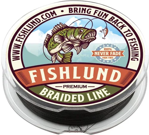 Vista 4 de Línea de pesca trenzada, trenza de línea de pesca resistente a la decoloración, fuerte, suave, redonda, sensible, línea trenzada de libra de prueba