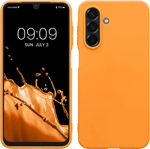 Vista 233 de kwmobile Funda compatible con Samsung Galaxy A12 - Funda protectora de silicona TPU suave y delgada - Verde oscuro mate