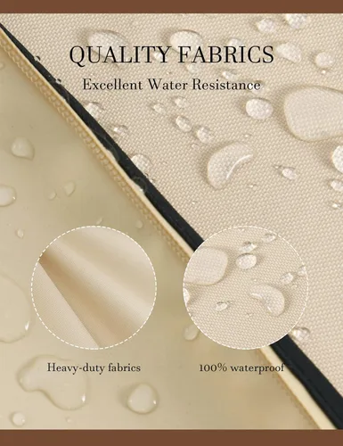 Vista 4 de iBirdie Funda para televisión impermeable al aire libre y resistente a la intemperie con cremallera para TV de pantalla plana exterior de 40 a 43