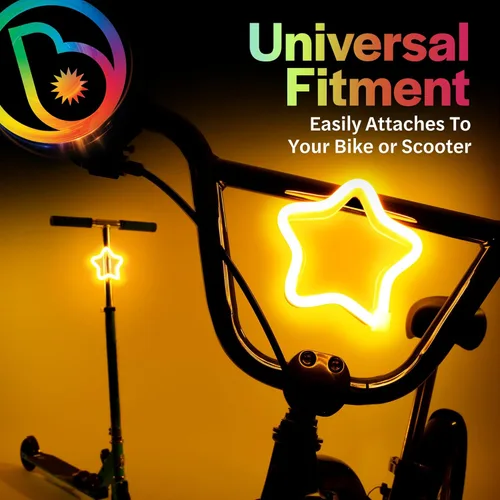 Vista 4 de Brightz BadgeBrightz - Luz LED para bicicleta en forma de estrella