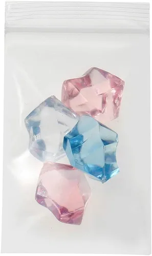 Vista 3 de 100 bolsas de plástico pequeñas de 2 x 3 pulgadas, gruesas de 4 mil, transparentes, resellables, con cierre de cremallera, bolsas de polietileno