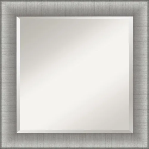 Vista 10 de Amanti Art Espejo de pared plateado de 30 x 24 pulgadas, espejo rectangular plateado para decoración de pared de sala de estar, marco tradicional