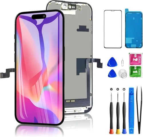Vista 23 de Reemplazo de pantalla para iPhone 11 de 6.1 pulgadas, reemplazo del digitizador LCD táctil Diykitpl 3D para A2111, A2223, A2221, con kit