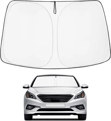 Vista 39 de Proadsy Parasol para parabrisas Rivian R1S 2022-2025 2026 de 4 capas plegable, protector de parasol frontal que bloquea los rayos UV, mantiene