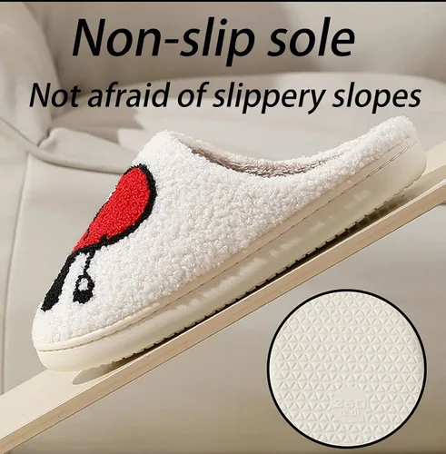 Vista 3 de Cute Slippers for Women Men Soft Plush Warm Couples Slides Home Slippers