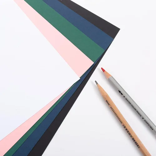 Vista 7 de 30 hojas de papel de cartulina de 8 1/2 x 11 pulgadas para manualidades y invitaciones (negro)