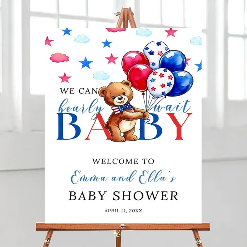 Vista 11 de Letrero de bienvenida para baby shower de aventura espera, cartel de viaje para baby shower