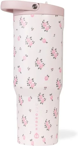 Vista 26 de HydroJug Sport Botella de acero inoxidable con popote, aislada al vacío, de 32 onzas, a prueba de fugas, diseño ergonómico, reutilizable, apta