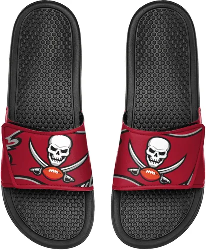 Vista 3 de FOCO mens NFL Team Cropped Big Logo Shower Sport Slide Flip Flop Sandals