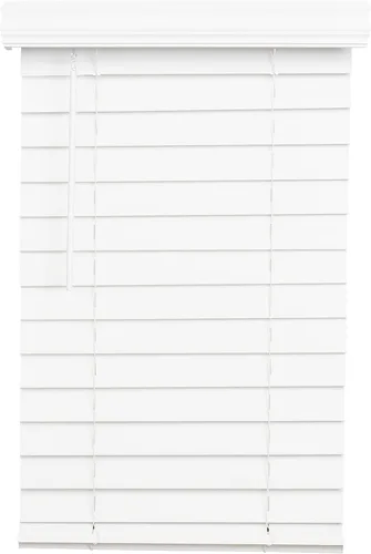 Vista 2 de Lotus & Windoware Sin Cable, Persiana de Madera Sintética de 2-1/2 Pulgadas, Persianas para Ventanas, Persianas y Cortinas, Persianas para Ventanas